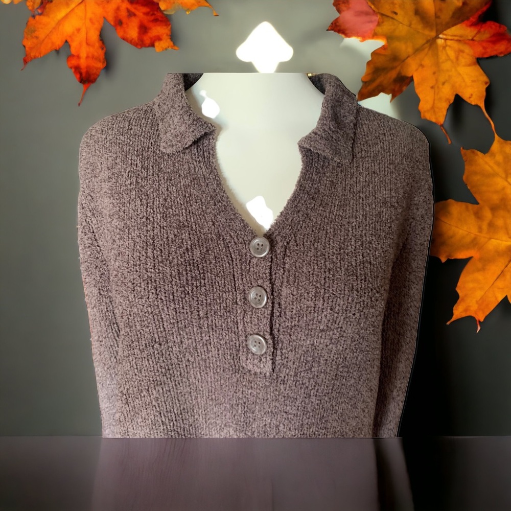 Sonoma Woman’s Super Soft Sweater, Size XL, Chocolate Brown in Color